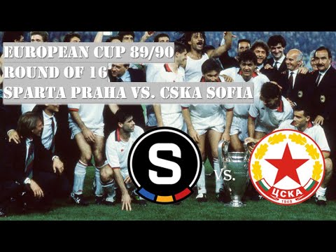 European Cup 89/90 - Round of 16 - Sparta Praha vs. CSKA Sofia