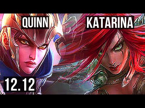 QUINN vs KATARINA (MID) | 2/1/7, 600+ games, 900K mastery, Rank 14 Quinn | KR Master | 12.12