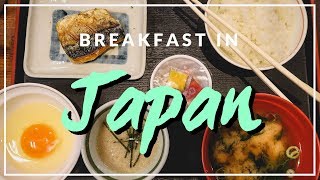Traditional Japanese Breakfast in Osaka, Japan