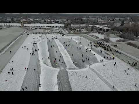 Schaatspret in Waalbos Rijsoord