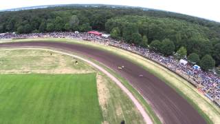 preview picture of video 'Sandbahn WM Grand Prix Herxheim von oben'