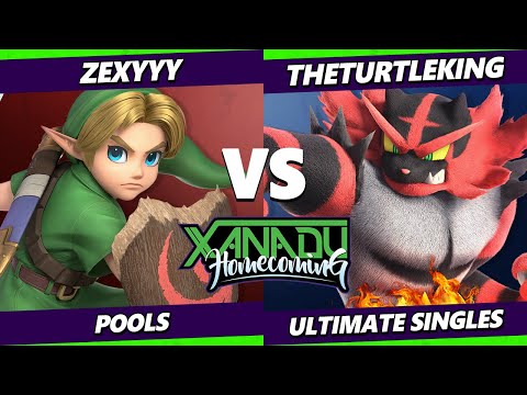 Xanadu Homecoming - Zexyyy (Young Link) Vs. TheTurtleKing (Incineroar) Smash Ultimate - SSBU