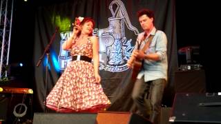 Kathryn Roberts & Sean Lakeman at the Village Pump Festival 2013-Jul-27