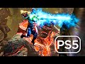 God Of War III Remastered PS5 KRATOS KILLS VOLCANO TITAN Boss Fight 4K60FPS Play Station 5