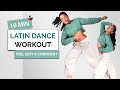 10 MIN LATIN DANCE WORKOUT Feel Sexy Confident At Home Easy Fat Burn No Equipment