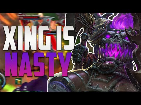 SMITE CONQUEST | XING TIAN SUPPORT - HE CAN'T BE STOPPED!!!