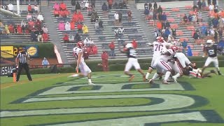 Auburn destroys Arkansas' Punter on Blocked Punt Touchdown