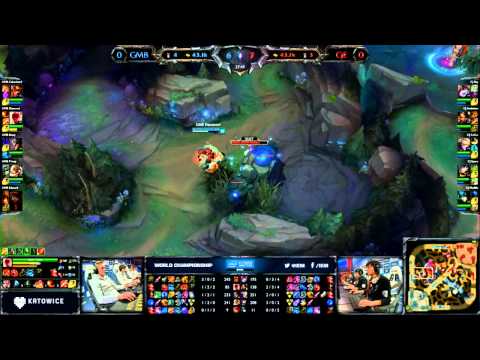 Gambit Gaming vs CJ Entus | Round 1 Group B IEM World Championship Katowice LoL 2015 | GMB vs CJ R1