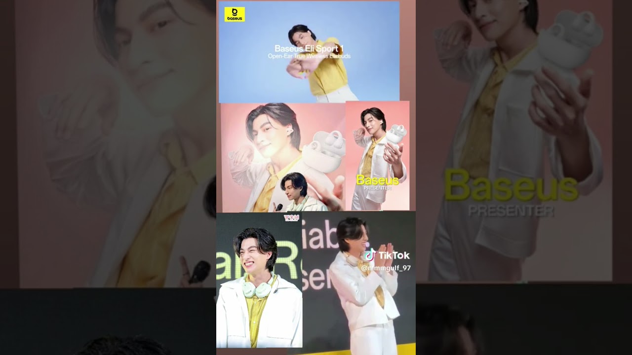 BASEUS EARPHONE PRESENTER GULF #popular#shorts#slowmoff#slowmotion#gulfkanawut#fypシ#fpyシ