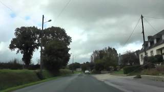 preview picture of video 'Driving On The D31 Between Rostrenen & La Croix Tasset, Brittany, France 26th October 2013'