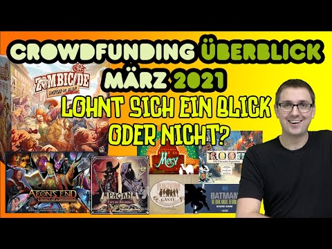 Crowdfunding Überblick März 2021 - Kickstarter, Spieleschmiede, Gamefound: Merw, Zombicide, Pagan ..