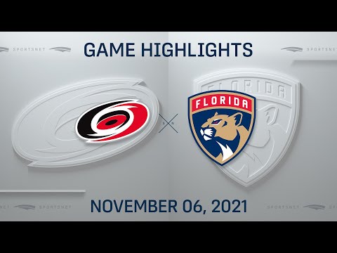 NHL Highlights | Hurricanes vs. Panthers - Nov. 6, 2021