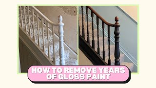 How to remove gloss paint from woodwork using paint stripper 🛠 | Sharn
