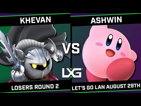 Khevan (Ike/Meta Knight) vs Ashwin (Dark Samus/Kirby) - LXG Let's Go LAN August 28th