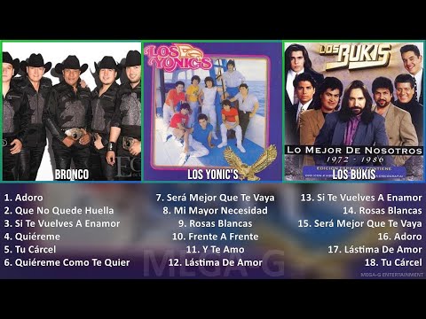 L o s Y o n i c ' s MIX Grandes Exitos ~ 1980s Music So Far ~ Top Latin Pop, Latin, Ranchera, Me
