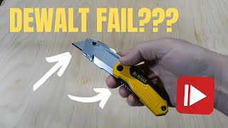 DID DEWALT MESS UP AGAIN??? - DEWALT - Folding Retractable Utility Knife - Review