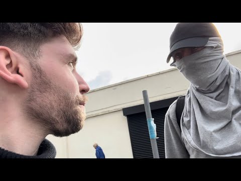 ANTIFA TRY AND INTIMIDATE ME, PISS ATTACK, PATRIOTS STAND THEIR GROUND | Southampton