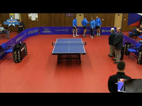 EXTRALIGA STOLNÍ TENIS - SKST Hodonín - STAVOIMPEX vs TJ Ostrava KST