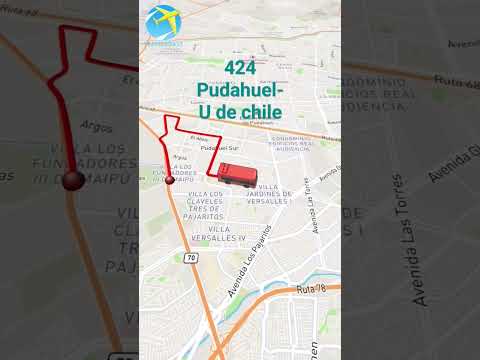 #red #transantiago #metrodesantiago recorrido 424 Pudahuel - (m) Universidad de chile