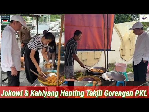 Kahiyang Ayu & Jokowi Hunting Takjil Gorengan PKL Jalanan, Penjualnya Deg2gan Ditungguin Jokowi