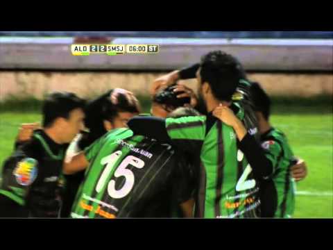 Gol de Dening. Aldosivi 2 - San Martín 2. Fecha 8. Primera División 2016