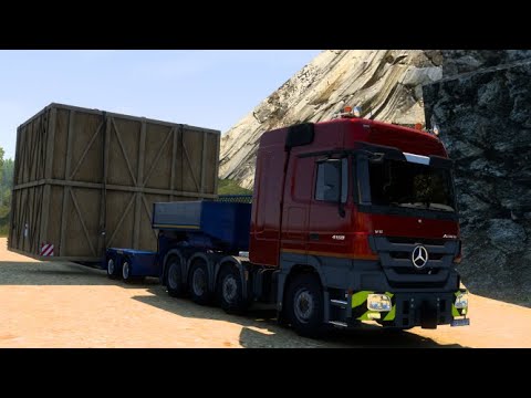 Ets2 1.40 / Actros Mp3 4160 V8  /  Reims (F) - Straßburg (F)  /   Promods 2.55