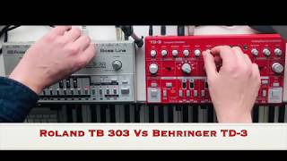 Video thumbnail for ROLAND TB 303 vs BEHRINGER TD3 by Riktenstein