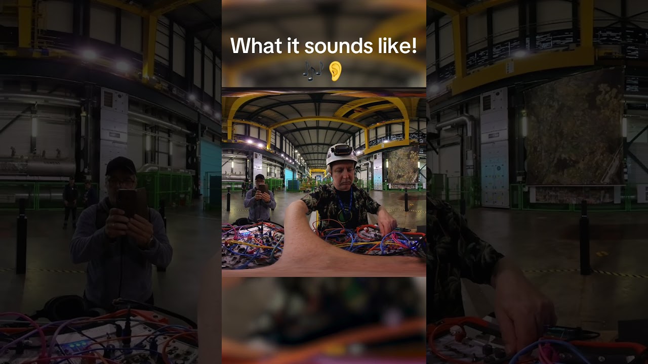 Hearing Particle Collisions Data! An art piece inspired by data at the LHC...