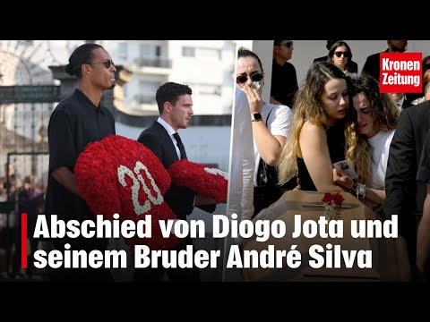 Abschied von Diogo Jota und seinem Bruder André Silva | krone.tv NEWS