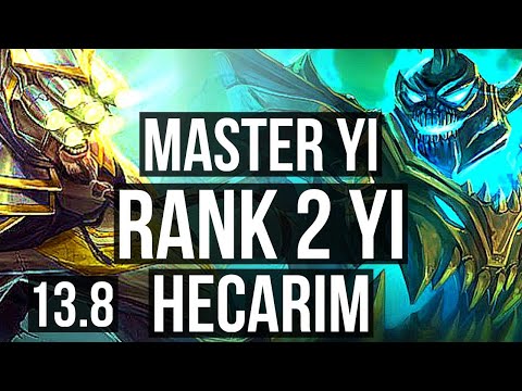 YI vs HECA (JNG) | Rank 2 Yi, Rank 8, 7 solo kills, 19/4/7, 300+ games | TR Challenger | 13.8
