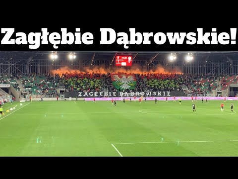 „Zagłębie Dąbrowskie” oprawa na meczu Zagłębie Sosnowiec vs ŁKS Łódź 28.04.2023r