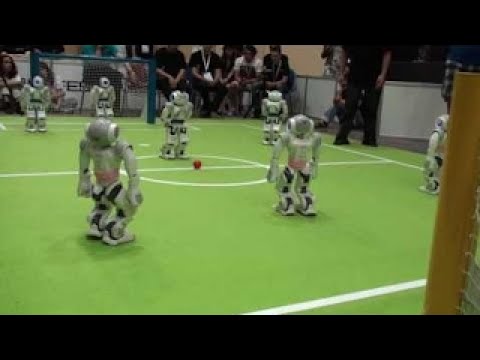 B-Human vs. Nao-Devils, RoboCup German Open 2012, SPL Semifinal, 1st Half