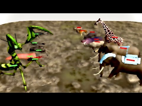 Giant invertebrates vs Modern animals