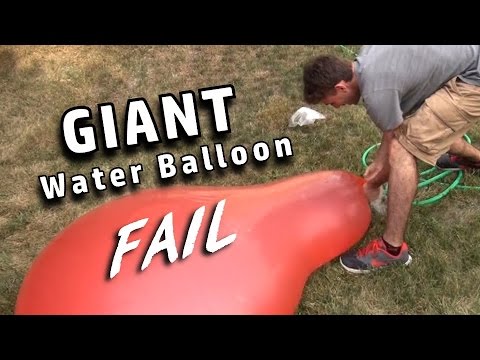 GIANT 6-FOOT WATER BALLOON FAIL