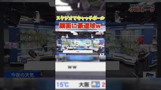 スタジオで投げるには速すぎる球を投げるお天気お姉さんw #駒木結衣 #江川清音 #アナウンサー