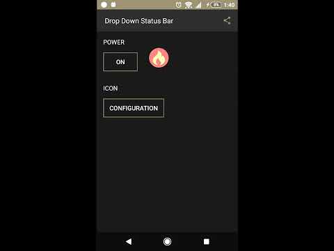 Drop Down Status Bar Video