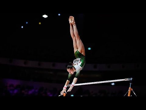 Kaylia Nemour scores HUGE 15,566 on Bars Final to Gold 🥇 (Judges Angle) - World Championships 2025