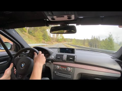 BMW 135i N54 Drifts on mountain roads