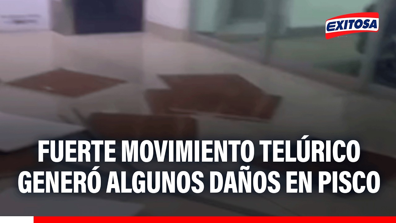 🔴🔵 Sismo de 6.1 remeció sur de Ica: Movimiento telúrico generó algunos daños en Pisco