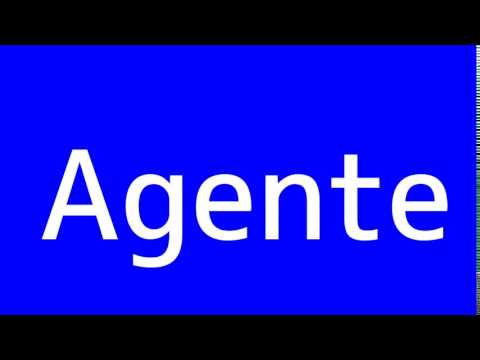 How to say Agent in Spanish
