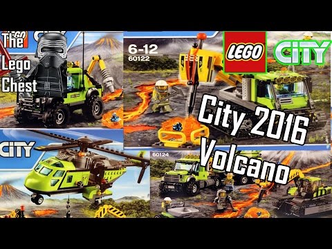 New Lego City 2016 Volcano Sets