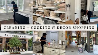 CLEAN WITH ME | COOKING A NEW RECIPE | SHOPPING FOR HIGH END DECOR #cleaning #cooking #shopping