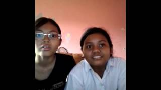 Me and my friend singing 12 days by school gyrls