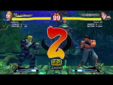 Jamnetic (Cody) vs fenrir_25 (Ryu) Arcade Edition 2012 Ps3 720p