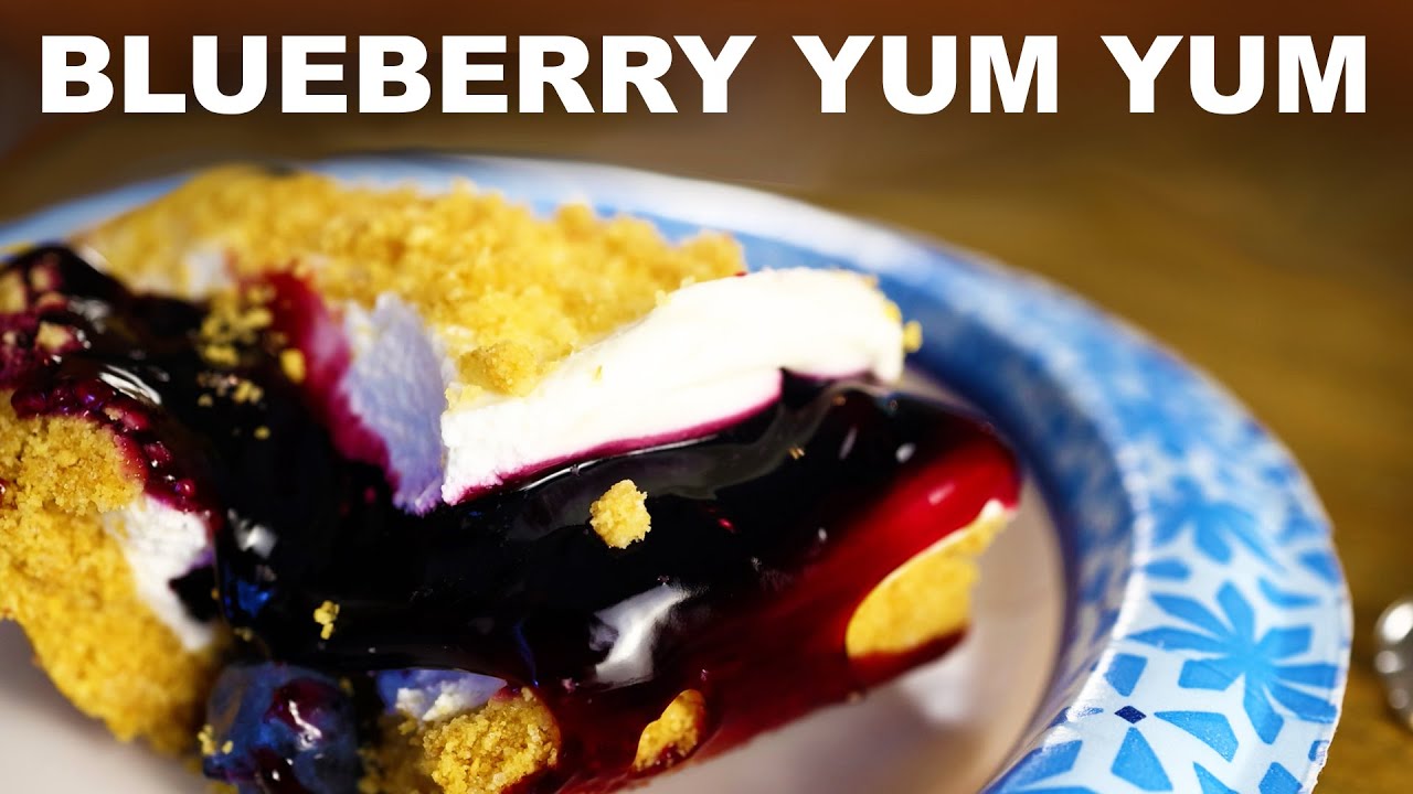 Blueberry yum yum easy no-bake dessert