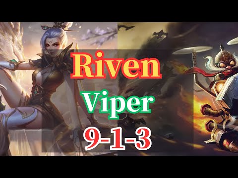 LOL VIPER Masters 559p Riven VS Corki 9-1-3