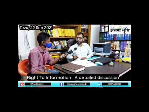 Tezu, Lohit District Dated: The 22 September 2021. The RTI act of....