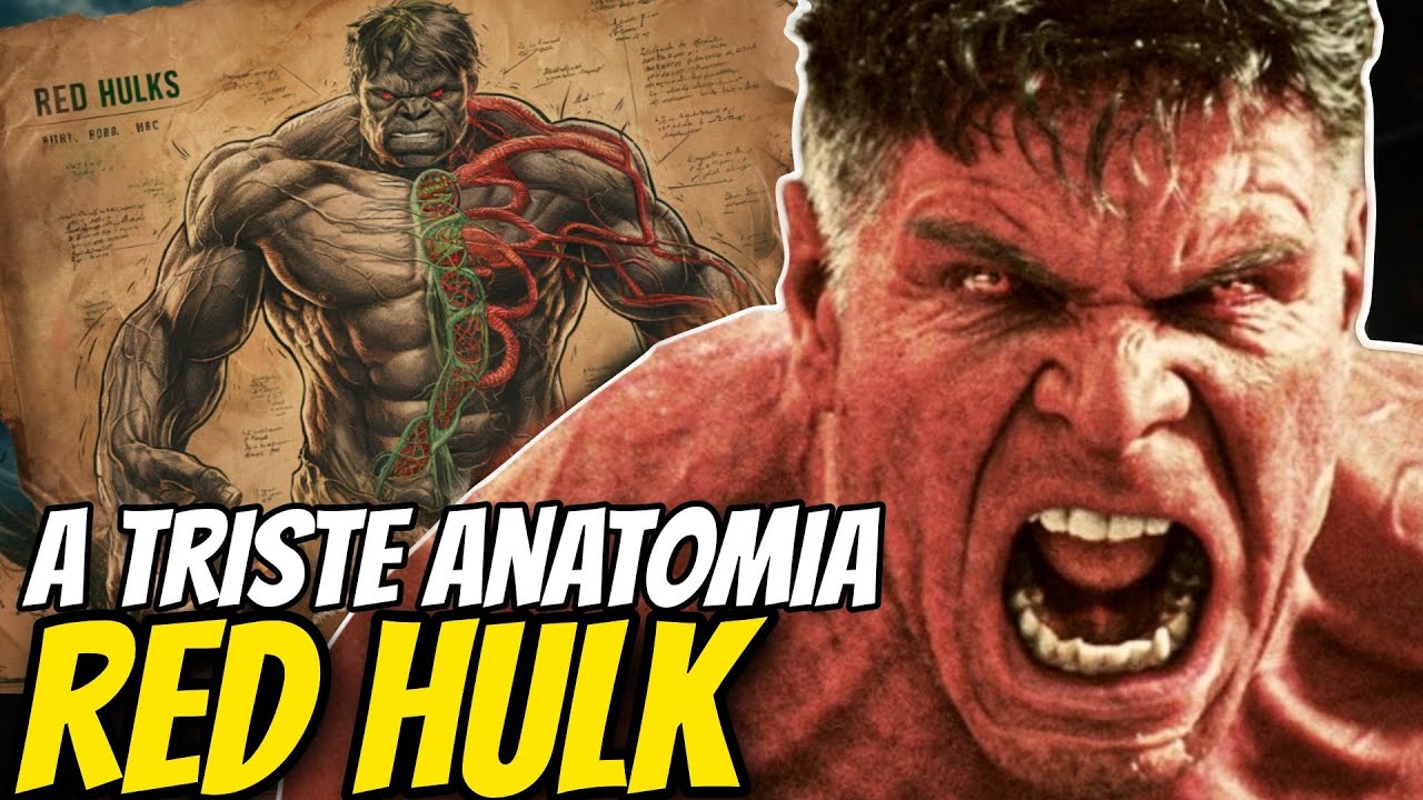 ANATOMIA BIZARRA DO RED HULK - ELE É MAIS FORTE QUE O HULK? SERÁ QUE ELE É IMORTAL?