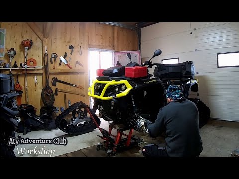 Instaling Apache 360 LT Track System ❄️ Can Am Outlander MAX XTP 1000