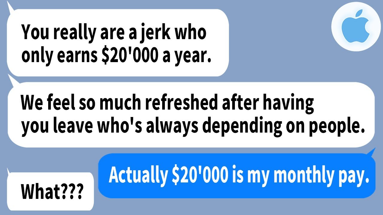 【Apple】My mom and sister treated me like a deadbeat and kicked me out but when they heard that I...